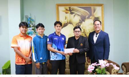 ⚽️ คณบดีมอบเงินสนับสนุนแก่นักกีฬาชมรมฟุตบอล-ฟุตซอล คณะครุศาสตร์ มหาวิทยาลัยนครพนม