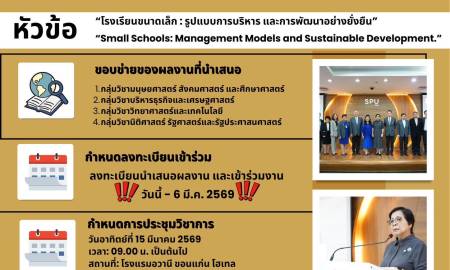 ขอเชิญคณาจารย์ นักวิจัย และนักศึกษา คณะครุศาสตร์ มหาวิทยาลัยนครพนม ร่วม ส่งผลงานวิจัย ในการประชุมวิชาการระดับชาติและนานาชาติ ครั้งที่ 4 