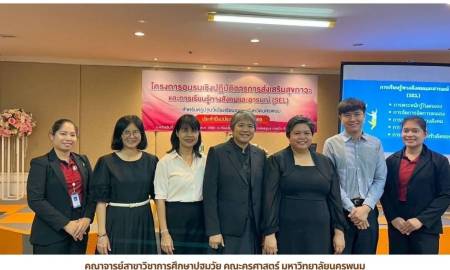 📢คณาจารย์สาขาวิชาการศึกษาปฐมวัย คณะครุศาสตร์ มหาวิทยาลัยนครพนม ได้รับเกียรติเป็นวิทยากรในโครงการอบรมเชิงปฏิบัติการ “การส่งเสริมสุขภาวะและการเรียนรู้ทางสังคมและอารมณ์ (SEL)” สำหรับครูปฐมวัยโรงเรียนเอกชนจังหวัดนครพนม
